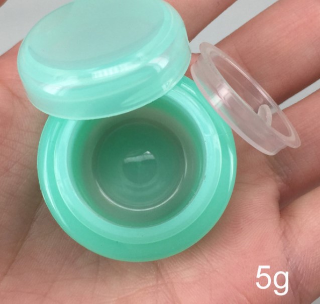 5g 10g 20g 30g Various Color Mushroom Shape Plastic Cosmetic Empty Jar Plastic Cosmetic Container PP Plastic Cream Jar