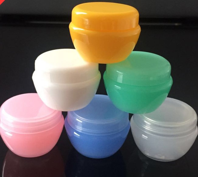 5g 10g 20g 30g Various Color Mushroom Shape Plastic Cosmetic Empty Jar Plastic Cosmetic Container PP Plastic Cream Jar