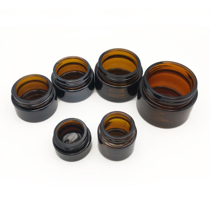 5g 10g 20g 30g Wholesale 50 g frosted glass cosmetic jar with sliver cap lid