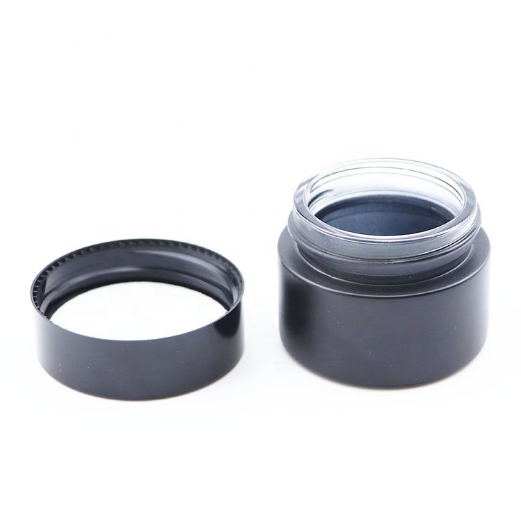 5g 10g 20g 30g black frosted jars cosmetic cream container 15g black glass jars
