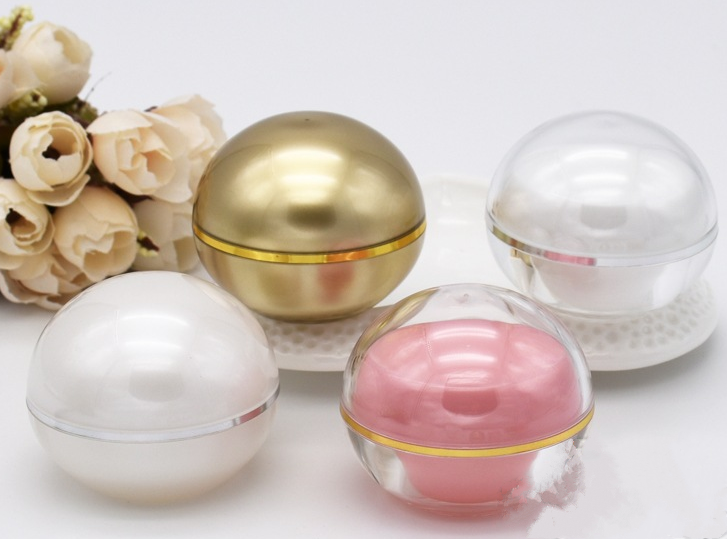 5g 10g 30g 1oz 50g gold silver acrylic luxury ball shape cream jar