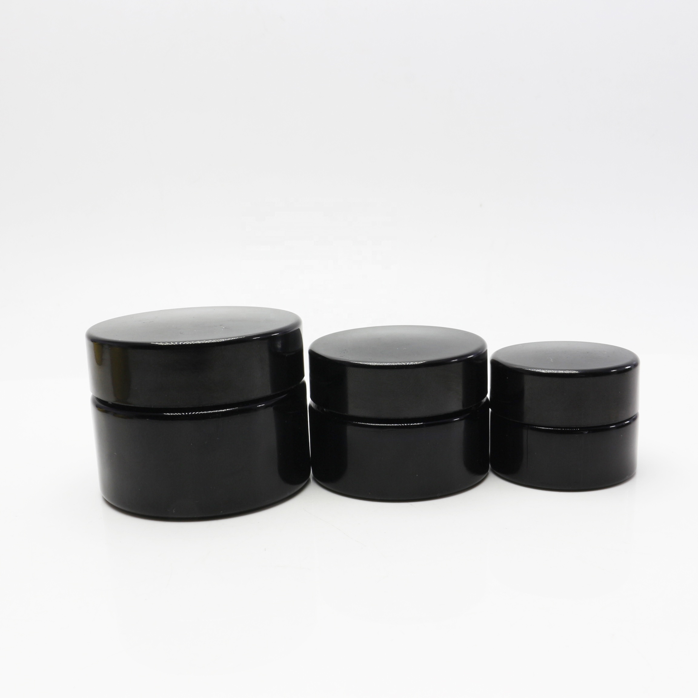 5g 10g 30g 50g 100g 150g 200g 250g UV proof dark violet glass jar black cream jars container for cosmetic DV102E