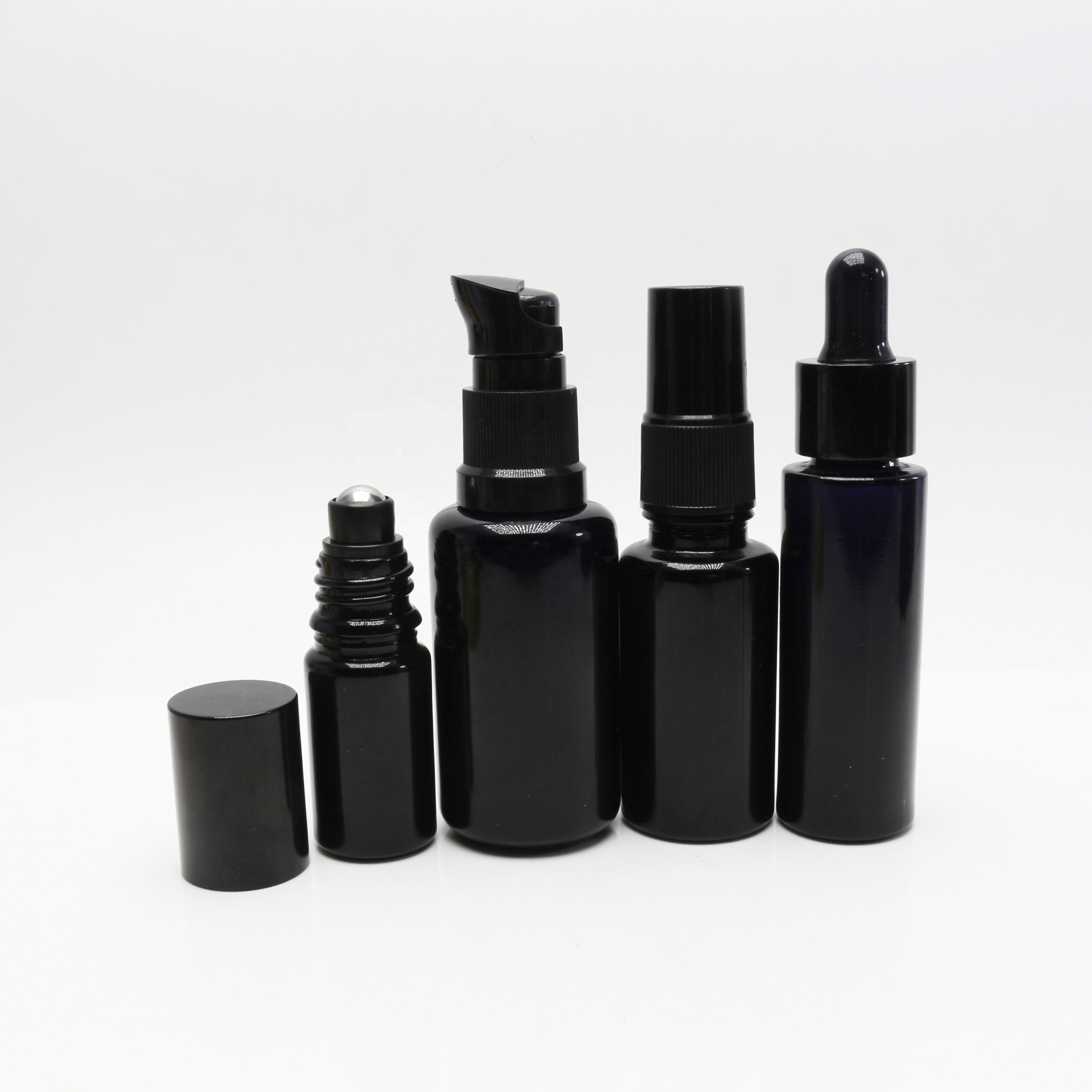 5g 10g 30g 50g 100g 150g 200g 250g UV proof dark violet glass jar black cream jars container for cosmetic DV102E