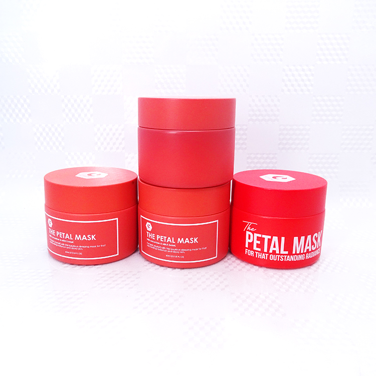 5g 10g 30g 50g 100g Opal glass jar matte red pink blue cosmetics container jar with screw lid for luxury makeup packaging