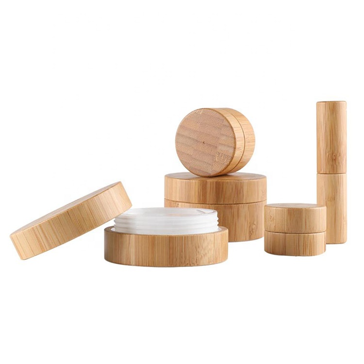 5g 10g 30g 50g Empty Natural Bamboo Lipstick Tube Cosmetic Lip Balm Containers Jars  Eye Cream Body Hand Cream Pots