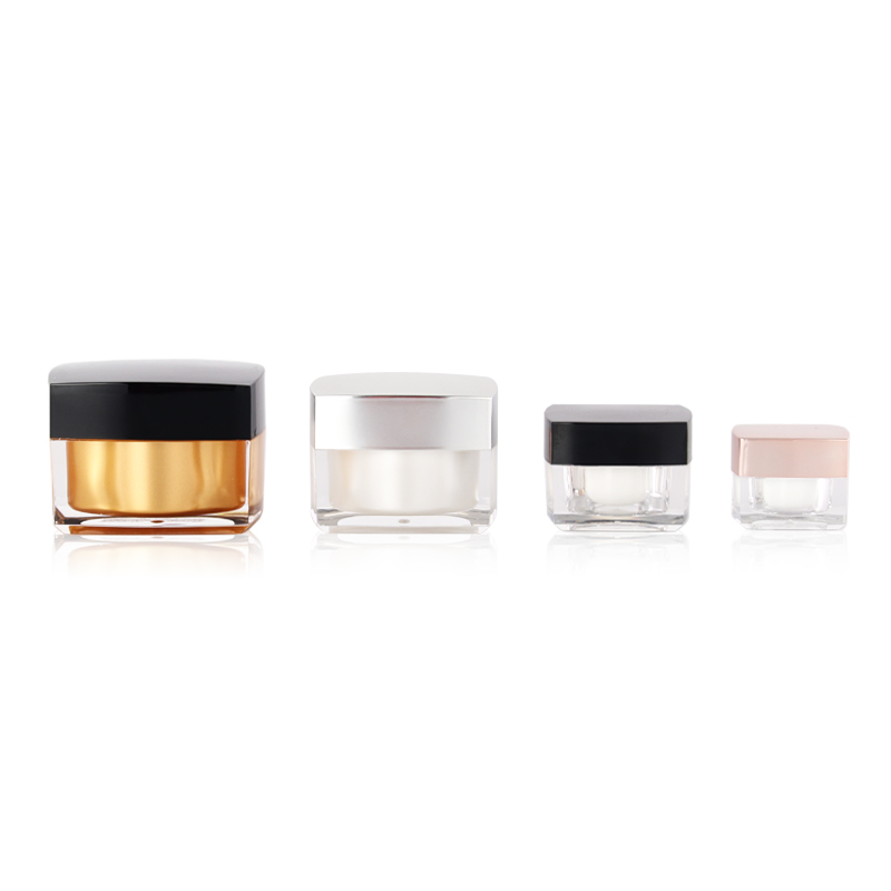5g 10g 30g 50g cosmetic square acrylic cream jar