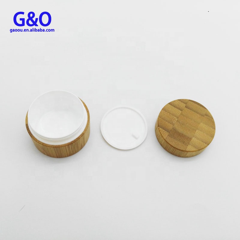 5g 10g 30g 50g wooden face cream recycled cosmetics empty bamboo cream jar