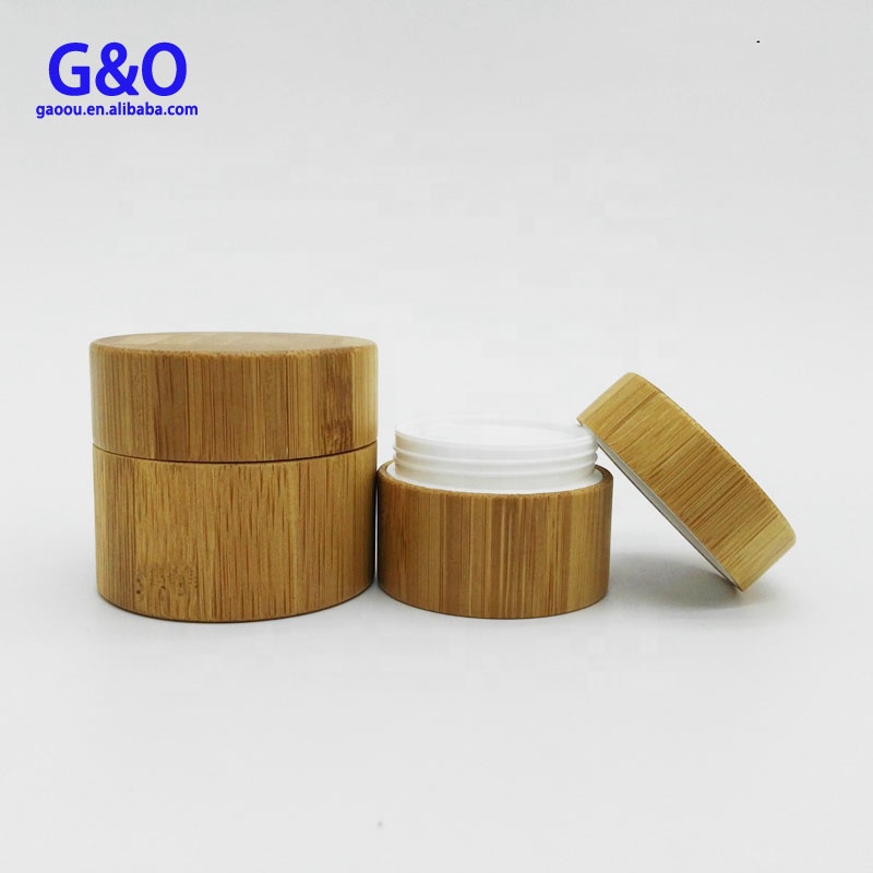 5g 10g 30g 50g wooden face cream recycled cosmetics empty bamboo cream jar