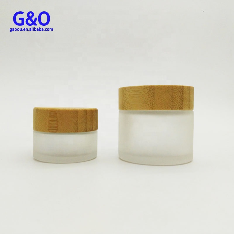 5g 10g 30g 50g wooden face cream recycled cosmetics empty bamboo cream jar