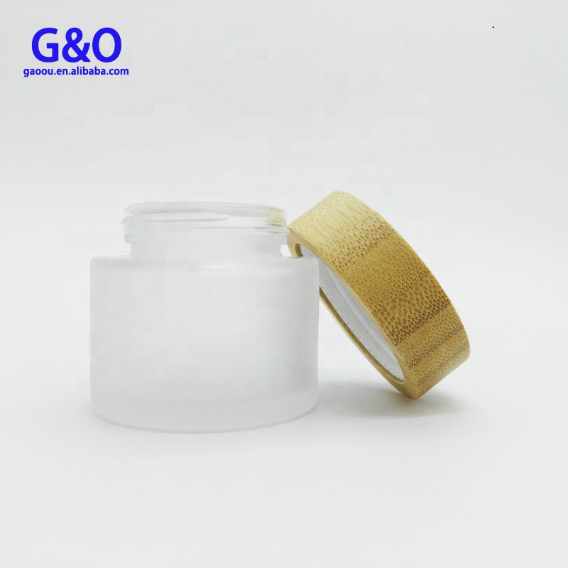 5g 10g 30g 50g wooden face cream recycled cosmetics empty bamboo cream jar