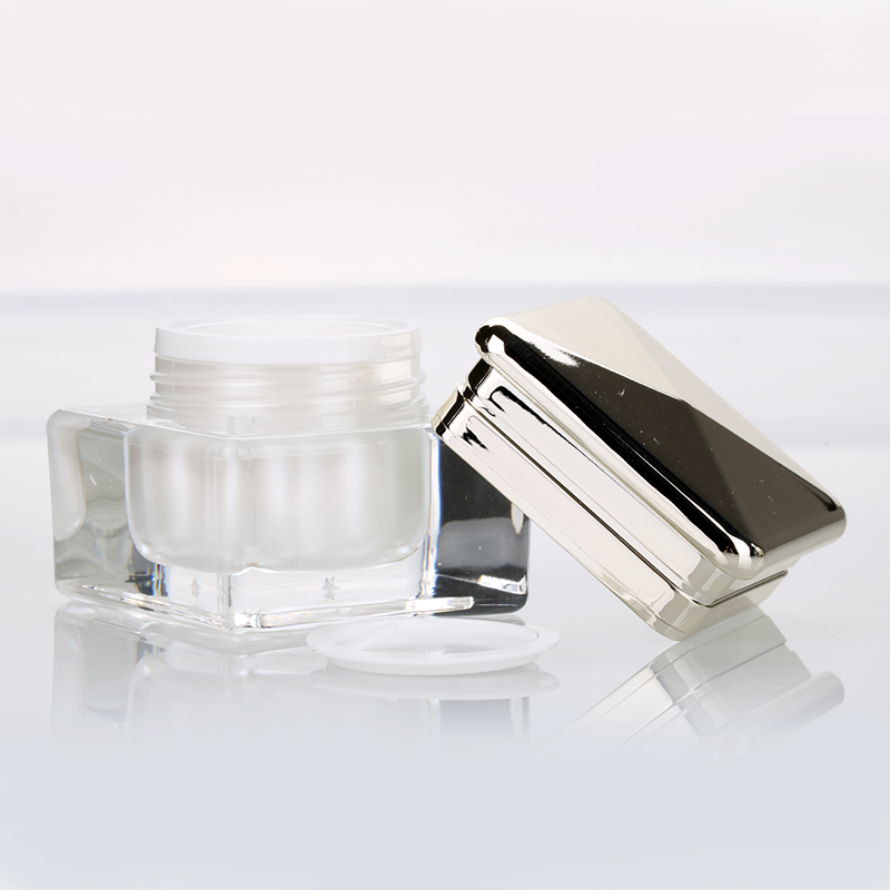 5g 10g 30g double wall square cream pot colorful cosmetic packaging nail glue bottle