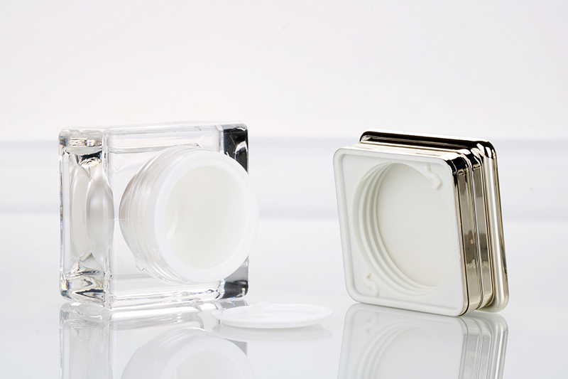 5g 10g 30g double wall square cream pot colorful cosmetic packaging nail glue bottle