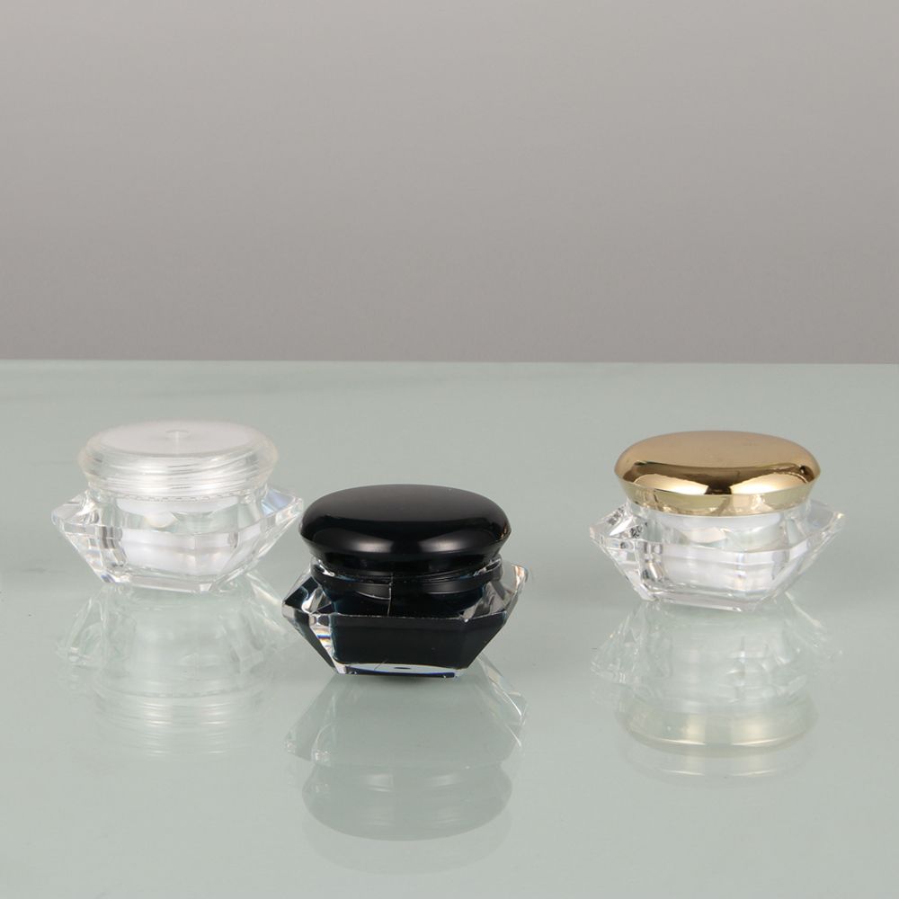 5g 10g Colourful Plastic Diamonds Small Plastic Cream Jars