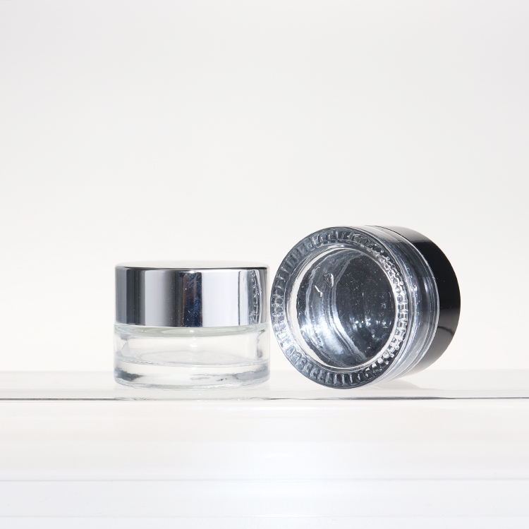 5g 10g Empty Refillable Glass jar Container Makeup Cosmetic Face Cream Lotion Pump Bottles Jars Pots with lids