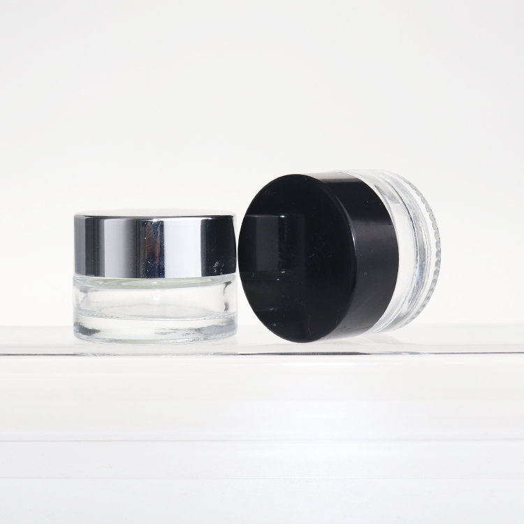 5g 10g Empty Refillable Glass jar Container Makeup Cosmetic Face Cream Lotion Pump Bottles Jars Pots with lids