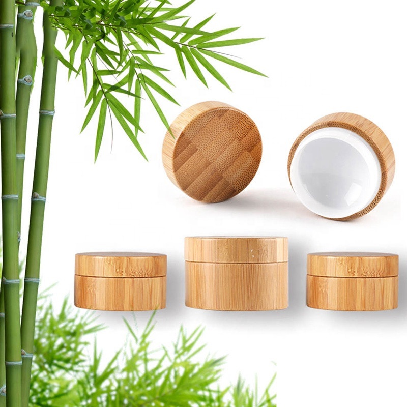 5g 10g High Quality Bamboo Bottle Cream Jar Nail Art Mask Cream Jar