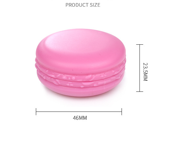 5g 10g PP plastic macaron shaped mini jar Empty colorful eye shadow box Lip balm jars Sample cream container for gel
