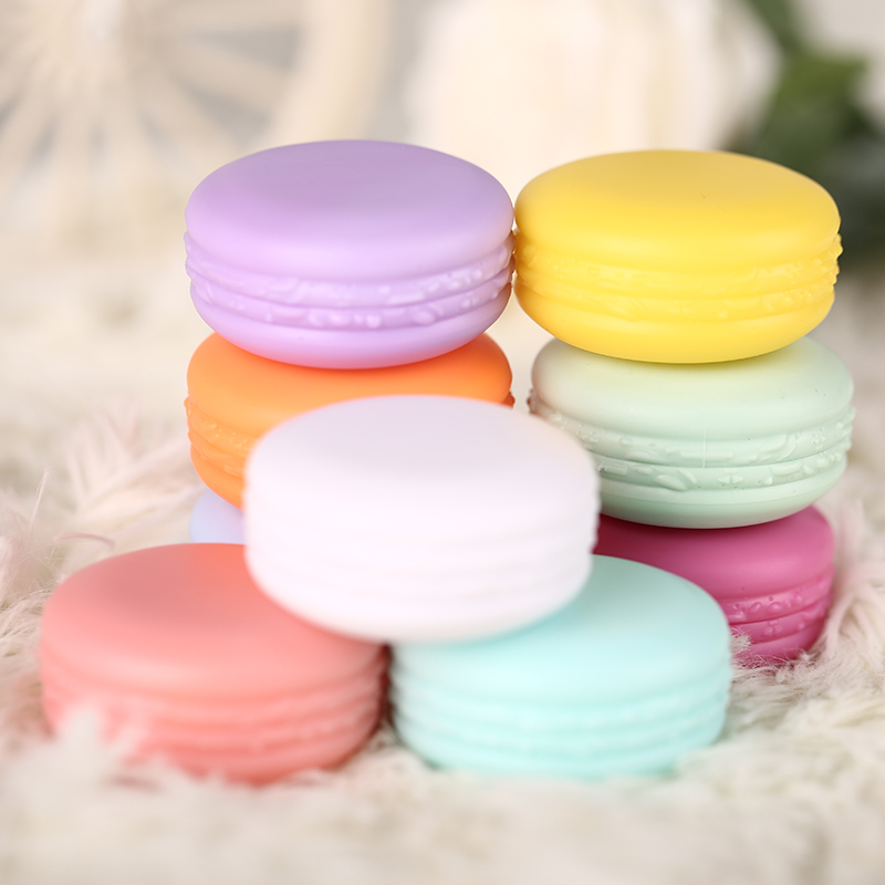 5g 10g Round Candy Colorful Macarons Shaped Lip Balm Jar Cream Container Cosmetics Packaging
