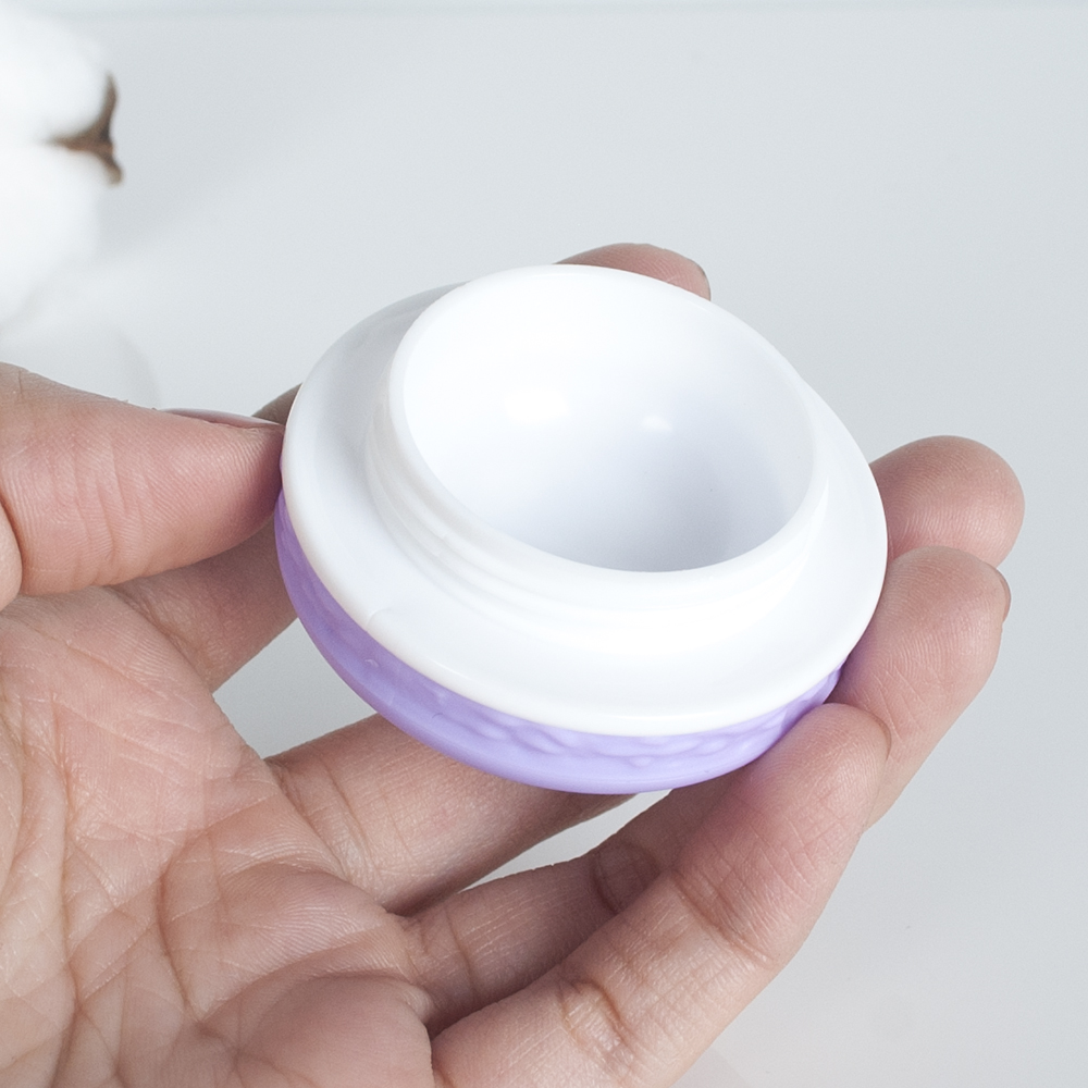 5g 10g colorful plastic gel empty macaron lip balm jar container