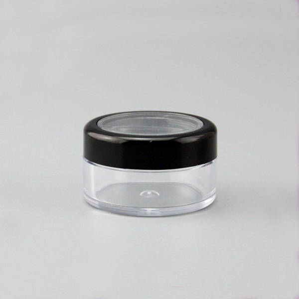5g 10g custom cosmetic clear polish plastic bottle loose powder jar empty eye shadow container with sifter