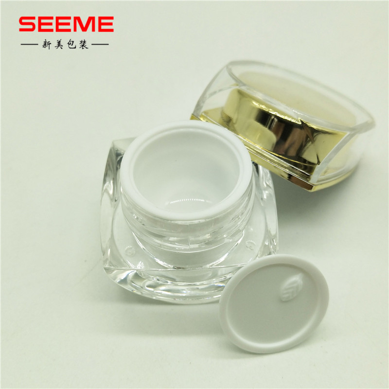 5g 10g empty octagonal shape cosmetic jar acrylic cream jar