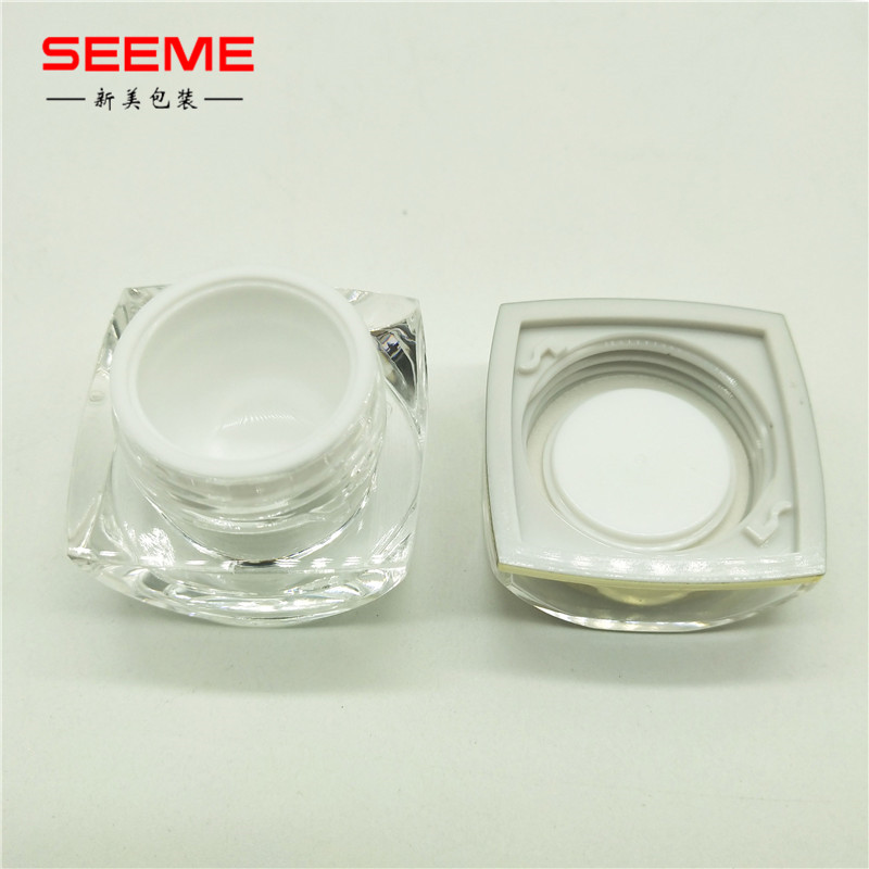 5g 10g empty octagonal shape cosmetic jar acrylic cream jar
