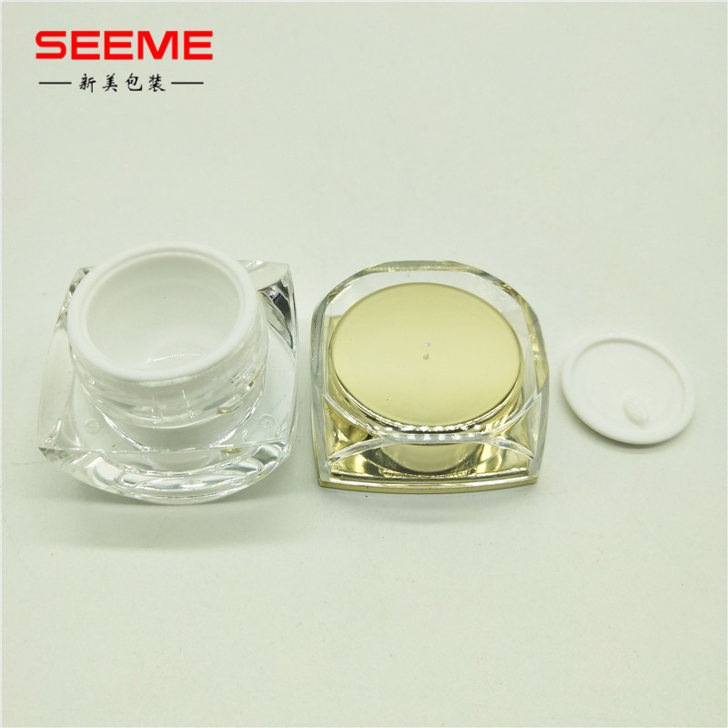 5g 10g empty octagonal shape cosmetic jar acrylic cream jar