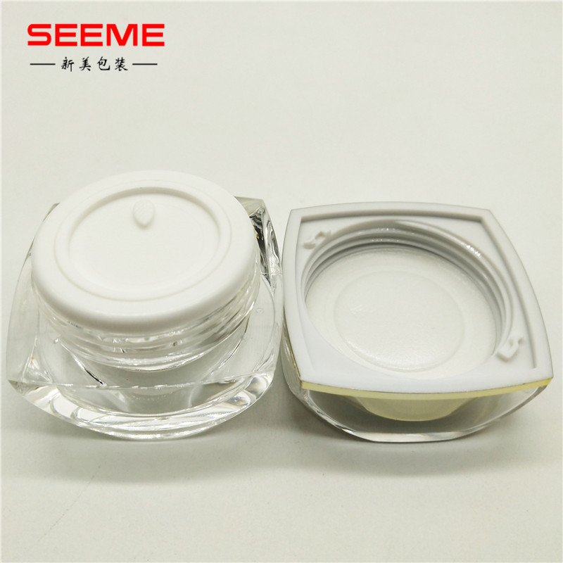 5g 10g empty octagonal shape cosmetic jar acrylic cream jar