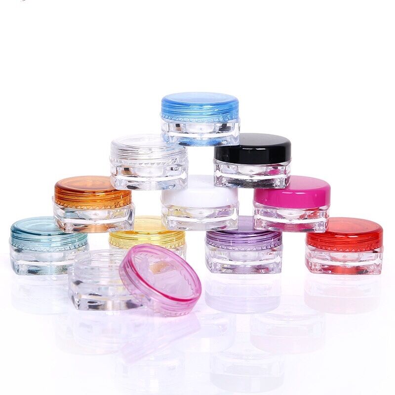 5g 10g empyt acryl small plastic jars lip scrub plastic cosmetic luxury jar set mini pet container
