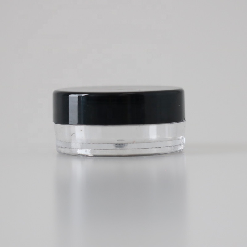 5g 10g mini travel packaging PS plastic cosmetic makeup cream jar round sample eye cream container