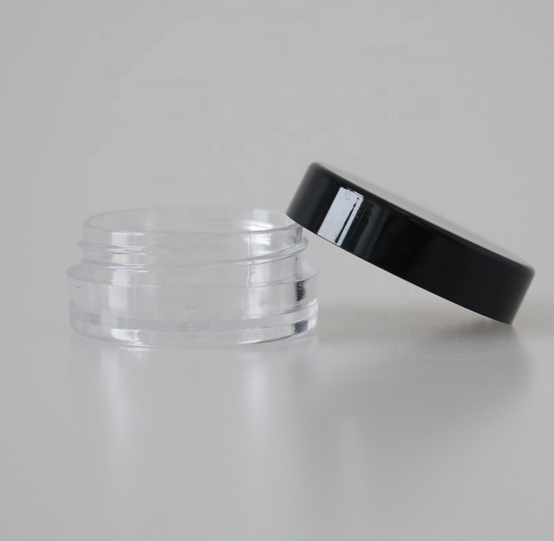 5g 10g mini travel packaging PS plastic cosmetic makeup cream jar round sample eye cream container