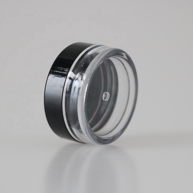 5g 10g mini travel packaging PS plastic cosmetic makeup cream jar round sample eye cream container