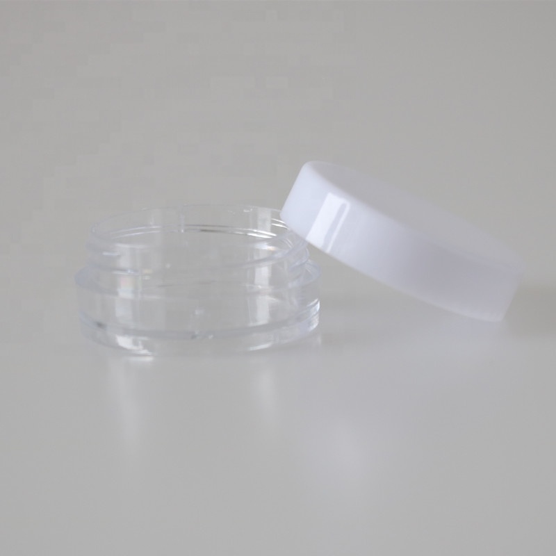 5g 10g mini travel packaging PS plastic cosmetic makeup cream jar round sample eye cream container