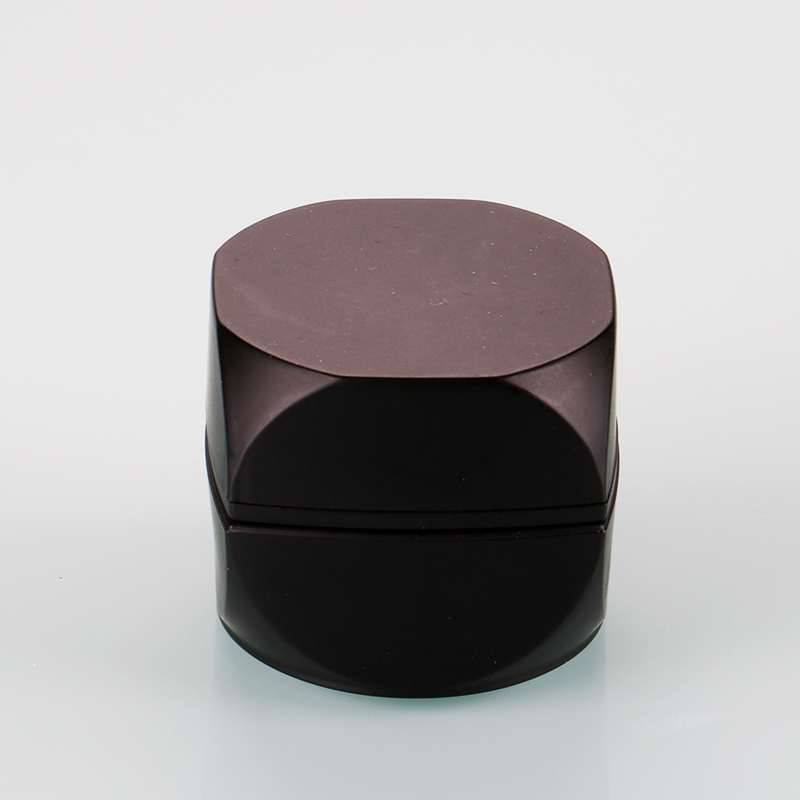 5g 10g nail polish black container square cosmetic cream matte custom made uv gel plastic jar for cosmetics