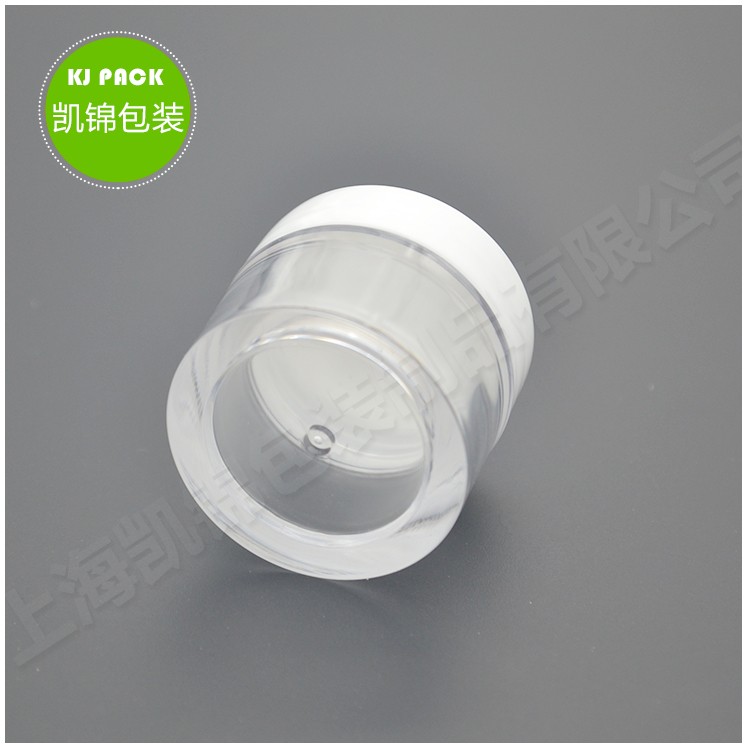 5g 10g petg cosmetic jar with thick wall and pink lid petg cream jar