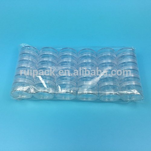 5g, 10g transparent plastic jar, plastic cosmetic jar