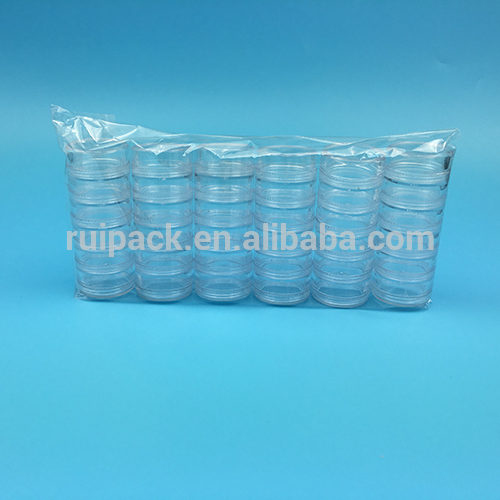 5g, 10g transparent plastic jar, plastic cosmetic jar