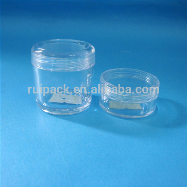 5g, 10g transparent plastic jar, plastic cosmetic jar
