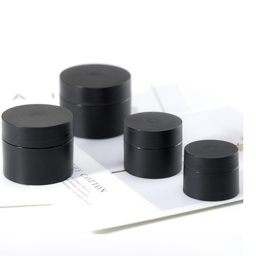 5g 15 20 30 50 80g matt White black pink plastic cosmetic cream jar container double wall jars