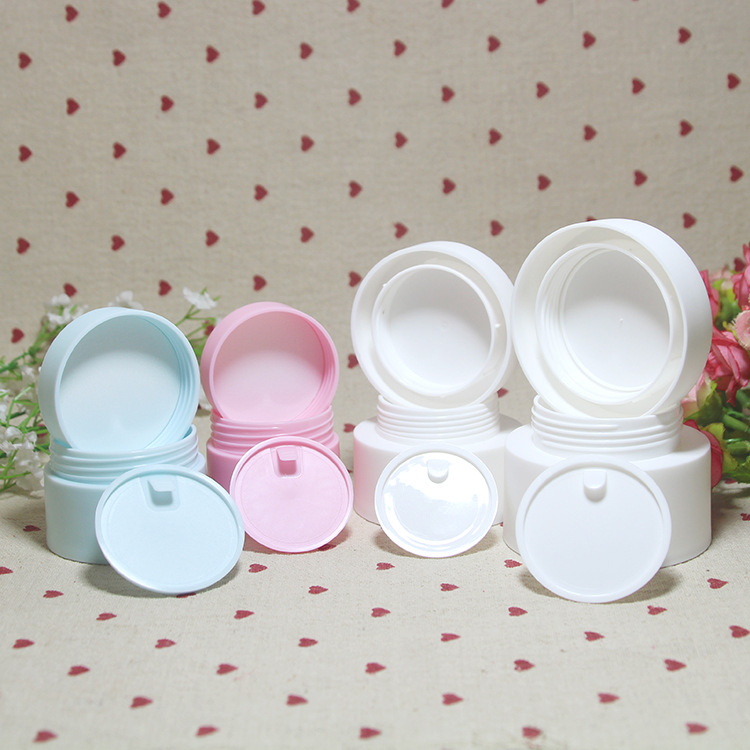 5g 15 20 30 50 80g matt White black pink plastic cosmetic cream jar container / fancy double wall jars