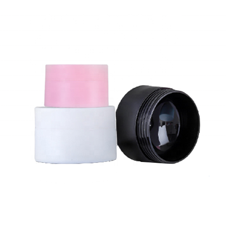 5g 15 20 30 50 80g matt White black pink plastic cream fancy double wall jars