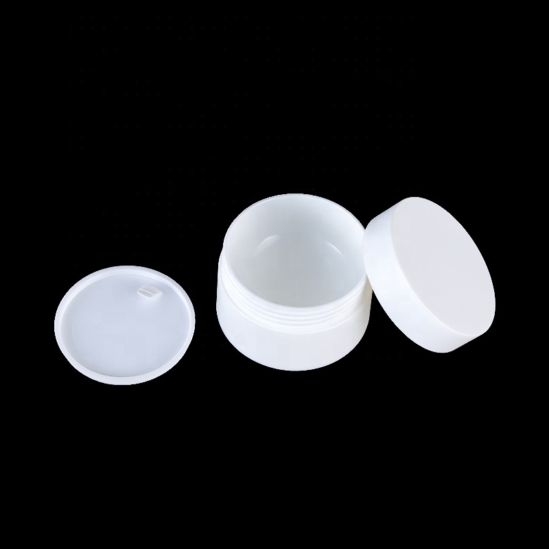 5g 15 20 30 50 80g matt White black pink plastic cream fancy double wall jars