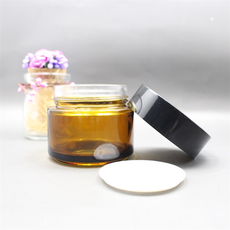 5g 15g 20g 30g 50g 100g Wholesale free sample empty round cream small cosmetic jar large wide mouth glass jar