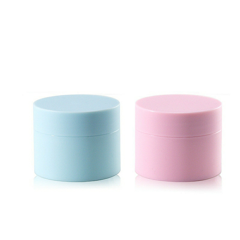 5g 15g 20g 30g 50g Double Cream Jar Frosted Plastic PP Cosmetics Packaging Pink Blue Black White Color