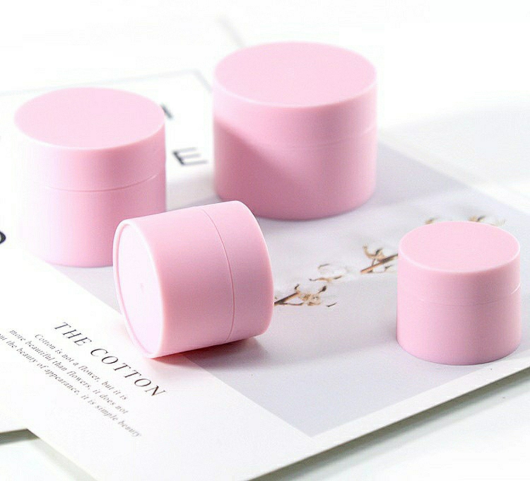5g 15g 20g 30g 50g Double Cream Jar Frosted Plastic PP Cosmetics Packaging Pink Blue Black White Color