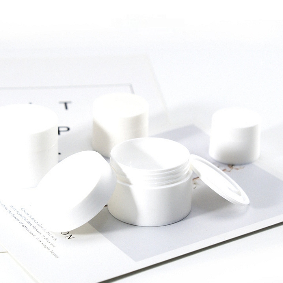 5g 15g 20g 30g 50g Double Cream Jar Frosted Plastic PP Cosmetics Packaging Pink Blue Black White Color