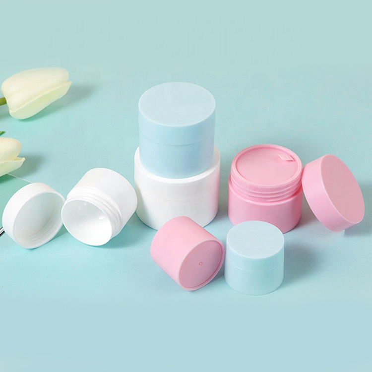 5g/15g/20g/30g/50g Round Empty Cream Jars Plastic Cosmetic Containers with Lid for Liquid Creams Sample