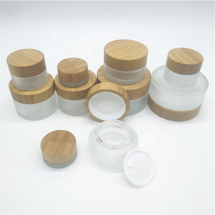 5g 15g 30g 1OZ 50g 100g bamboo cosmetic packaging face cream jar