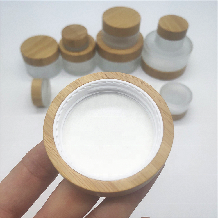 5g 15g 30g 1OZ 50g 100g bamboo cosmetic packaging face cream jar