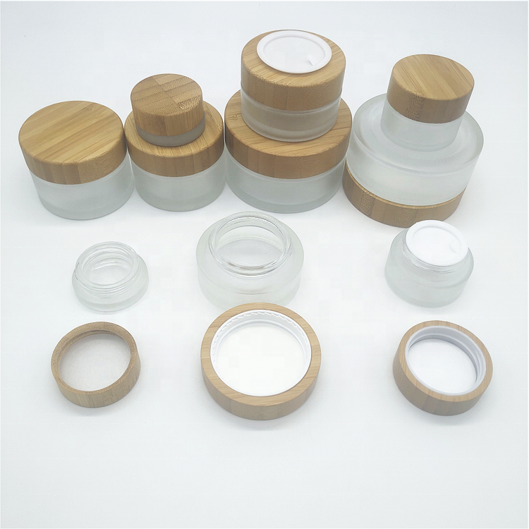5g 15g 30g 1OZ 50g 100g bamboo cosmetic packaging face cream jar